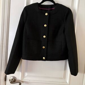 J. Crew Factory Black Ladies Jacket with Gold Buttons- size 4 NWT
